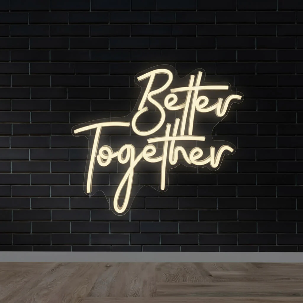 Better Together Wedding LED Neon Sign - Image 3