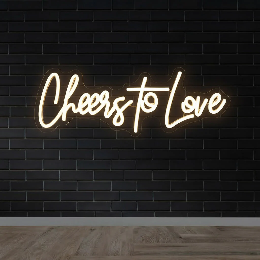 Cheers to Love Wedding LED Neon Sign - Image 3