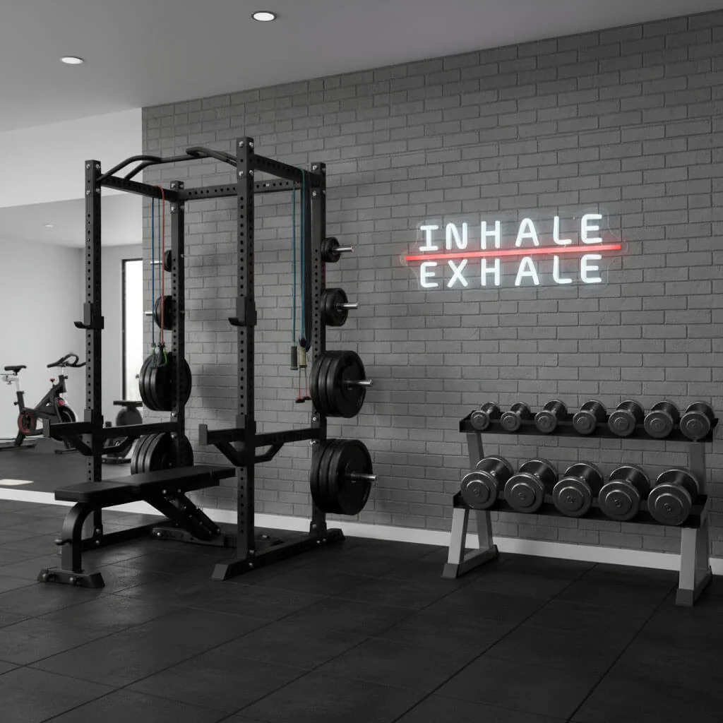 Inhale Exhale - Gym LED Neon Sign - Image 3