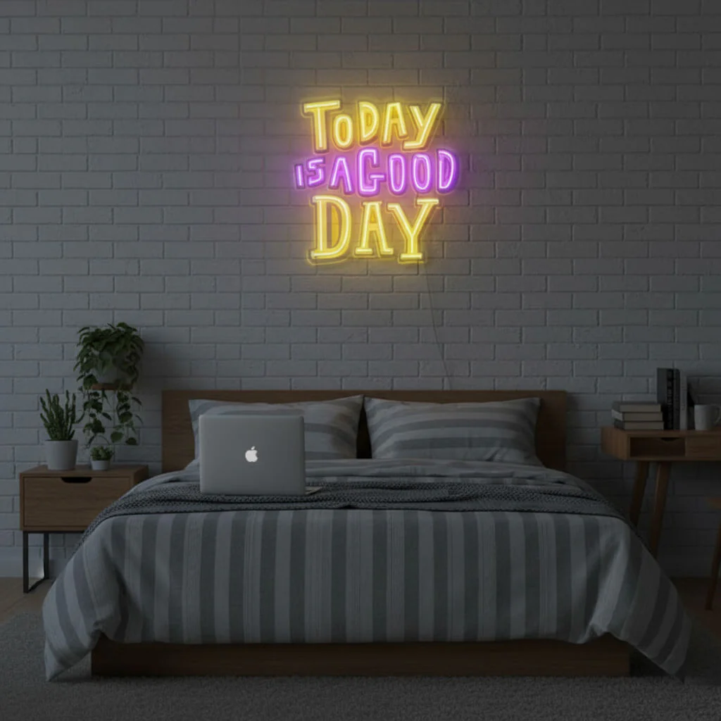 Today is a Good Day - UV-Print Neon Sign - Image 3
